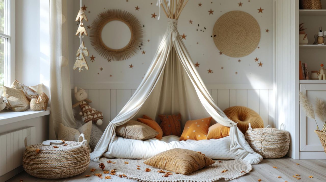 Un coin de rêve pour les enfants à partir d’un lit cabane enfant 120×190