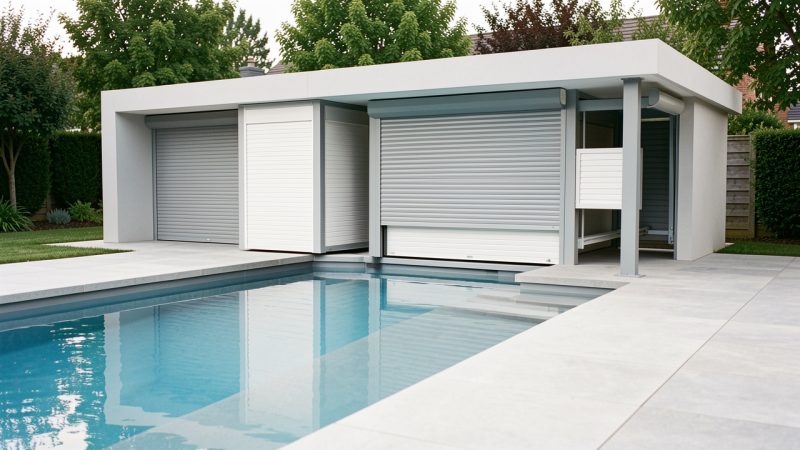 Construire un coffre de volet roulant de piscine sans gêner le mécanisme